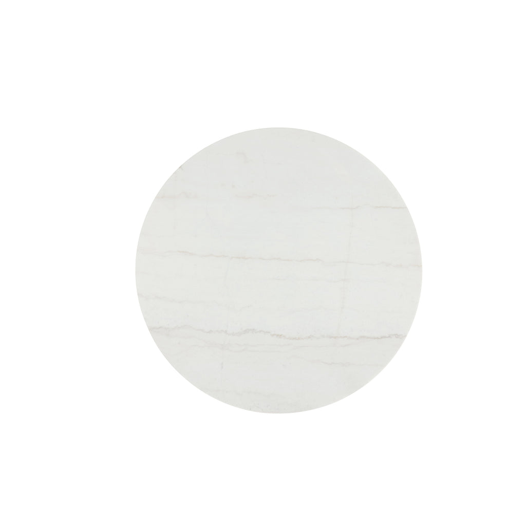 Essence 54" Round Dining Table w/Marble Top-Natural