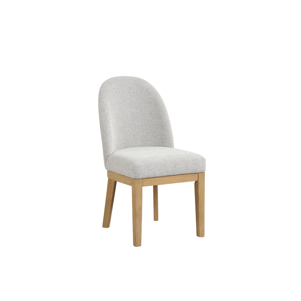 Essence Upholstered Curved Back Chair-Natural