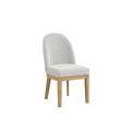 Essence Upholstered Curved Back Chair-Natural