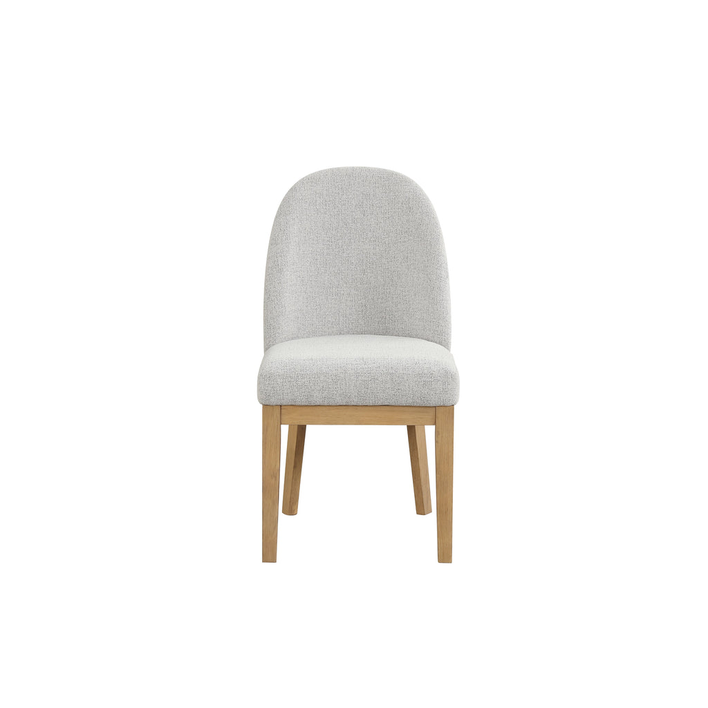 Essence Upholstered Curved Back Chair-Natural