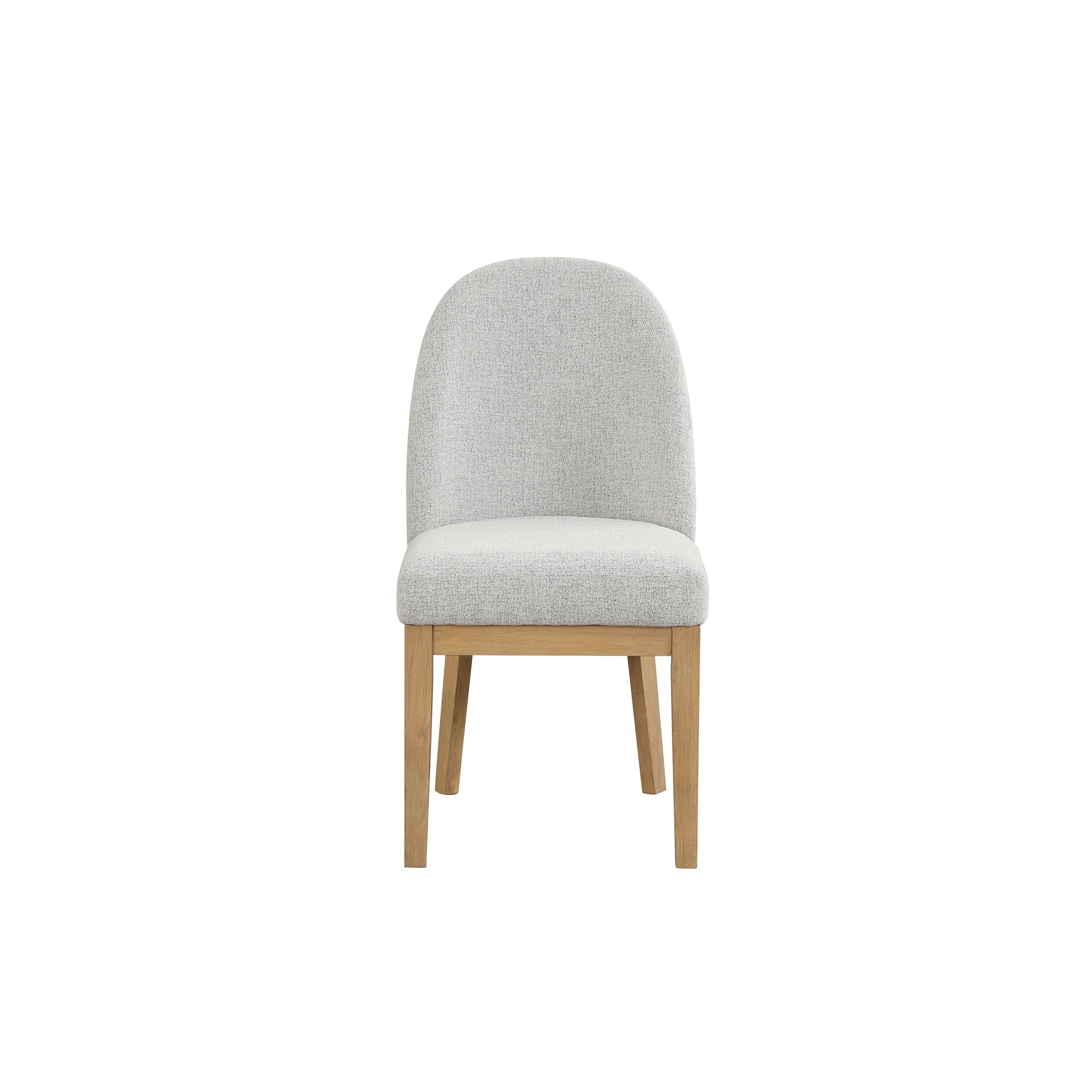 Essence Upholstered Curved Back Chair-Natural