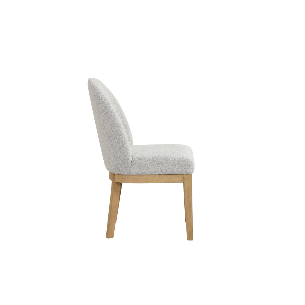 Essence Upholstered Curved Back Chair-Natural