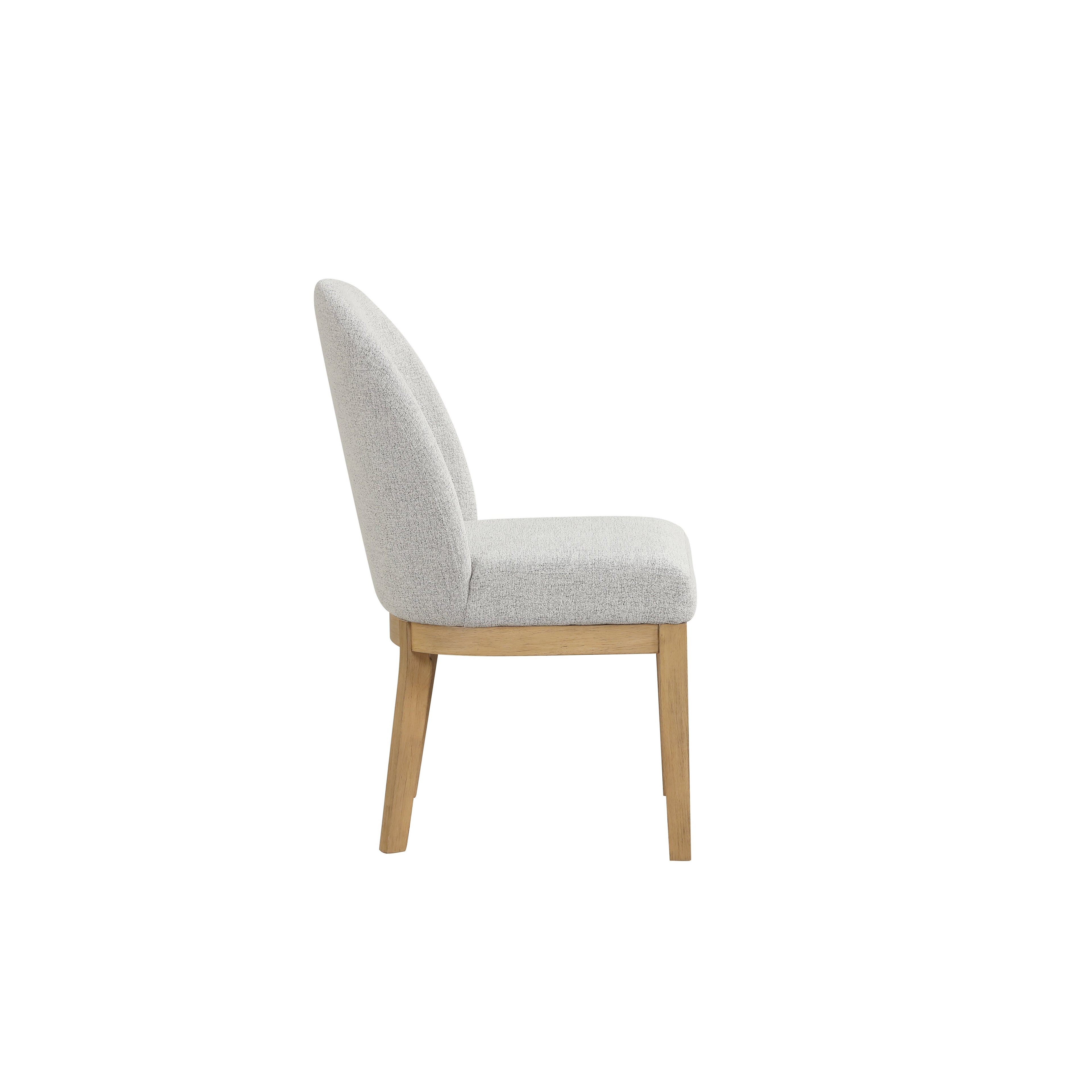 Essence Upholstered Curved Back Chair-Natural
