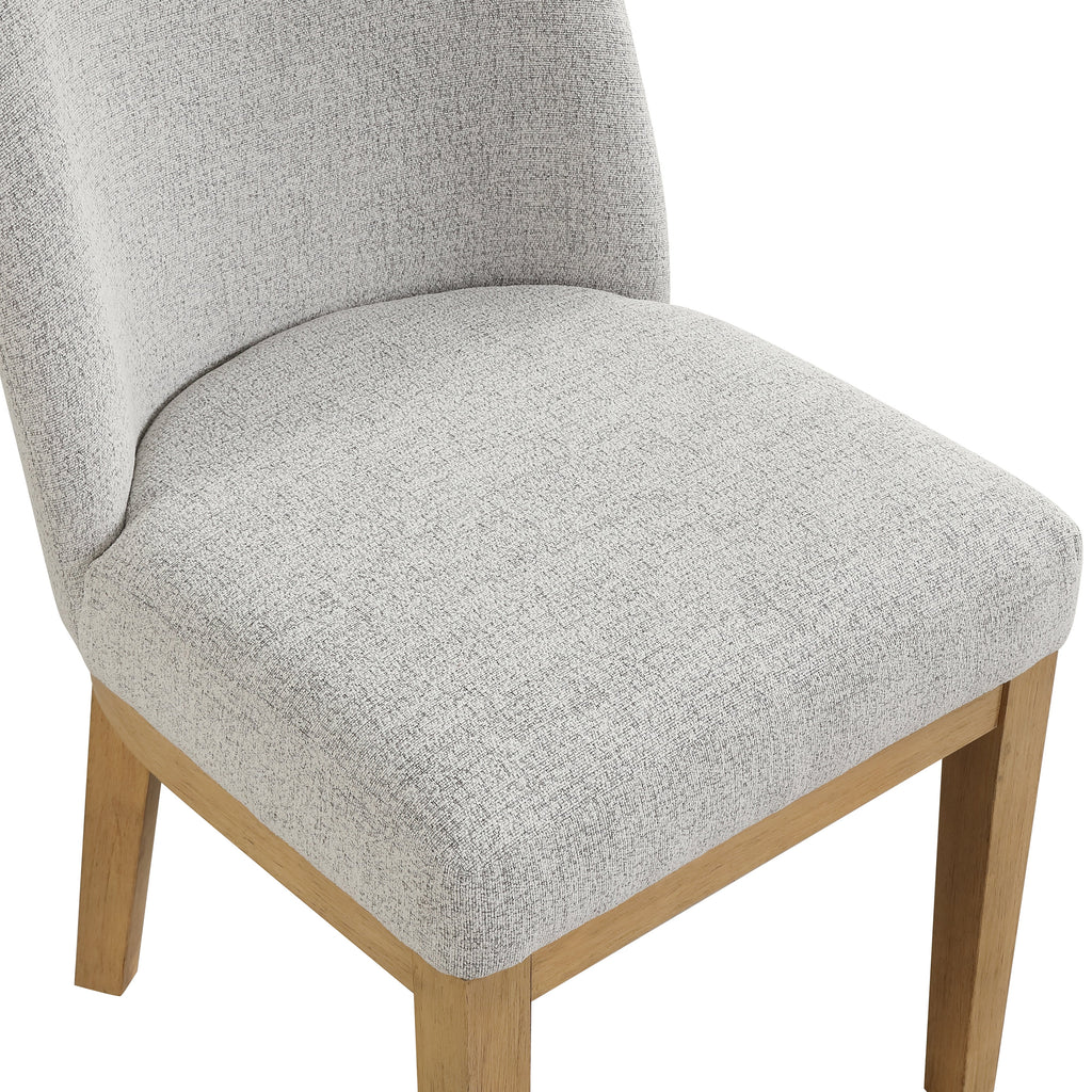 Essence Upholstered Curved Back Chair-Natural
