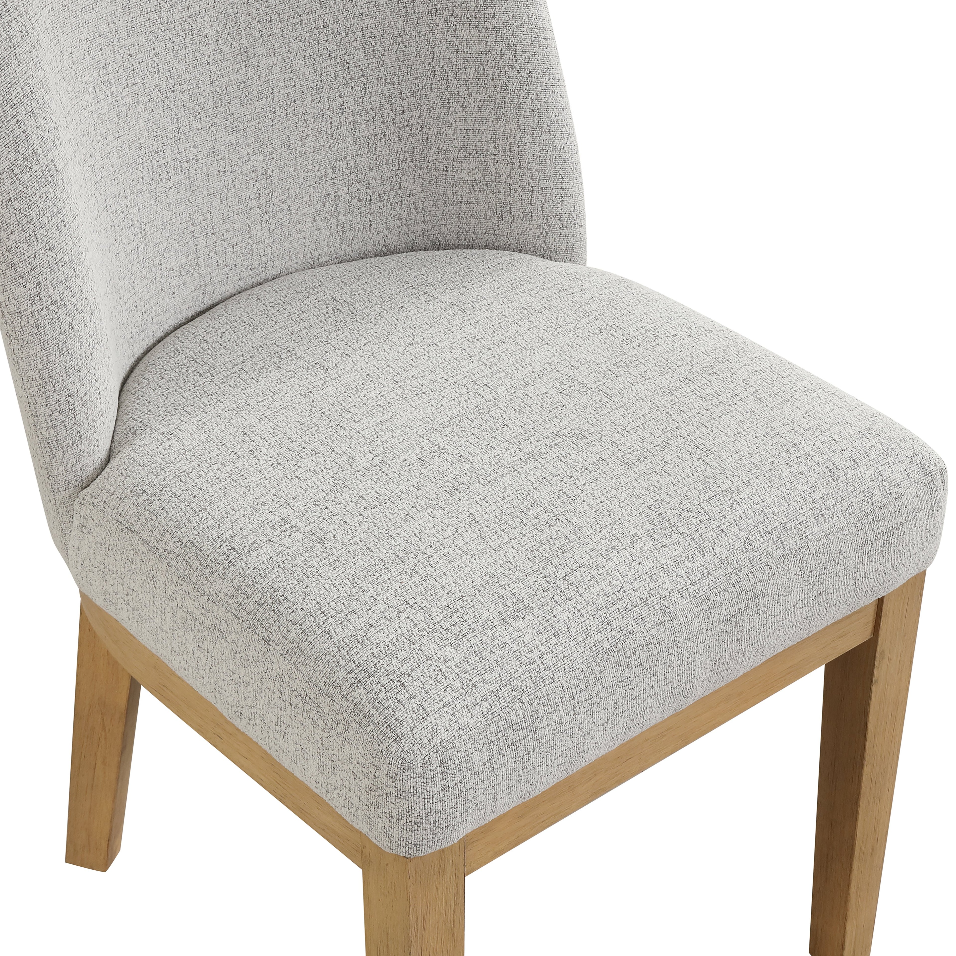 Essence Upholstered Curved Back Chair-Natural