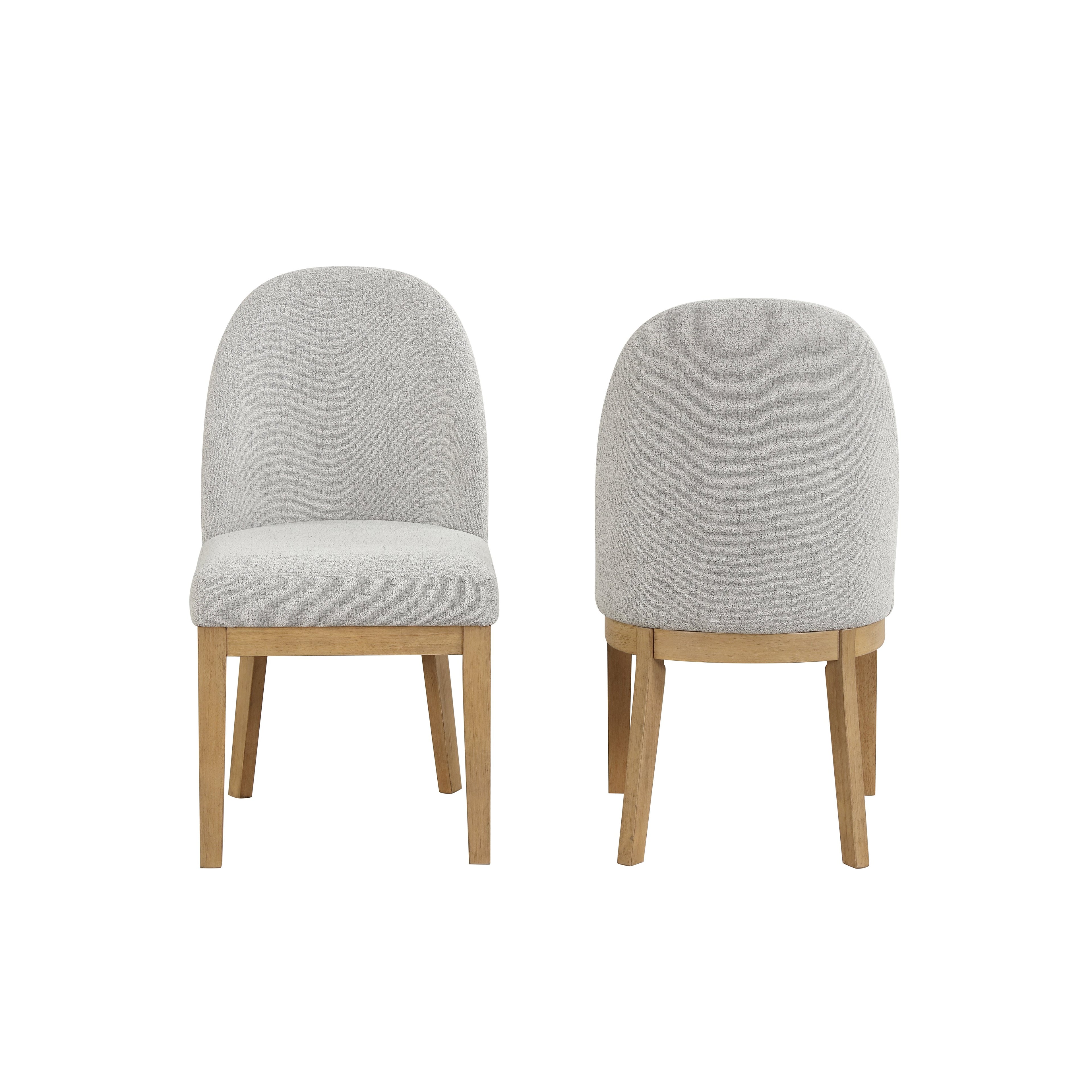 Essence Upholstered Curved Back Chair-Natural