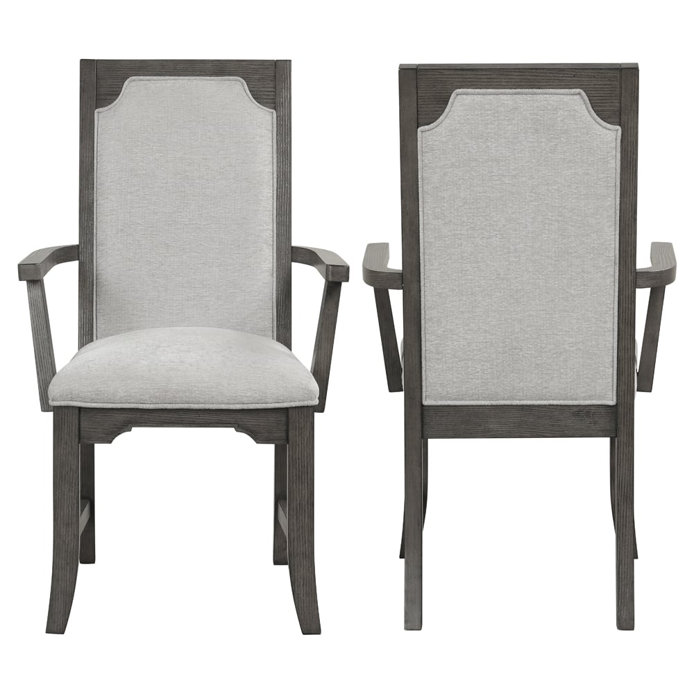 Lisbon Dining Arm Chair (2 Per Carton)-Gray