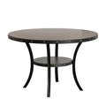Crispin 48" Round Dining Table-Gray