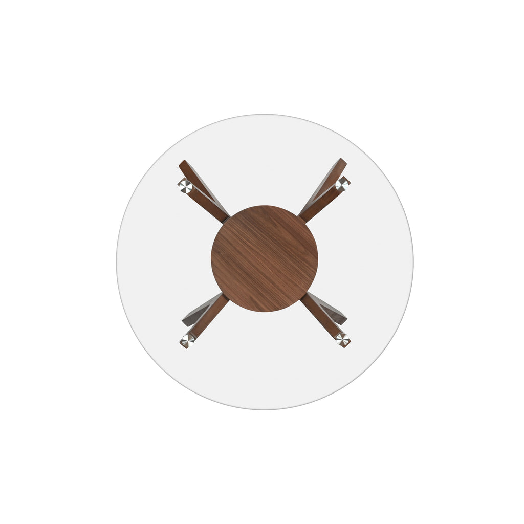 Oscar Round Glass Top For Std Or Counter Dining Base