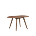 Oscar Oval Drop Leaf Dining Table-Walnut