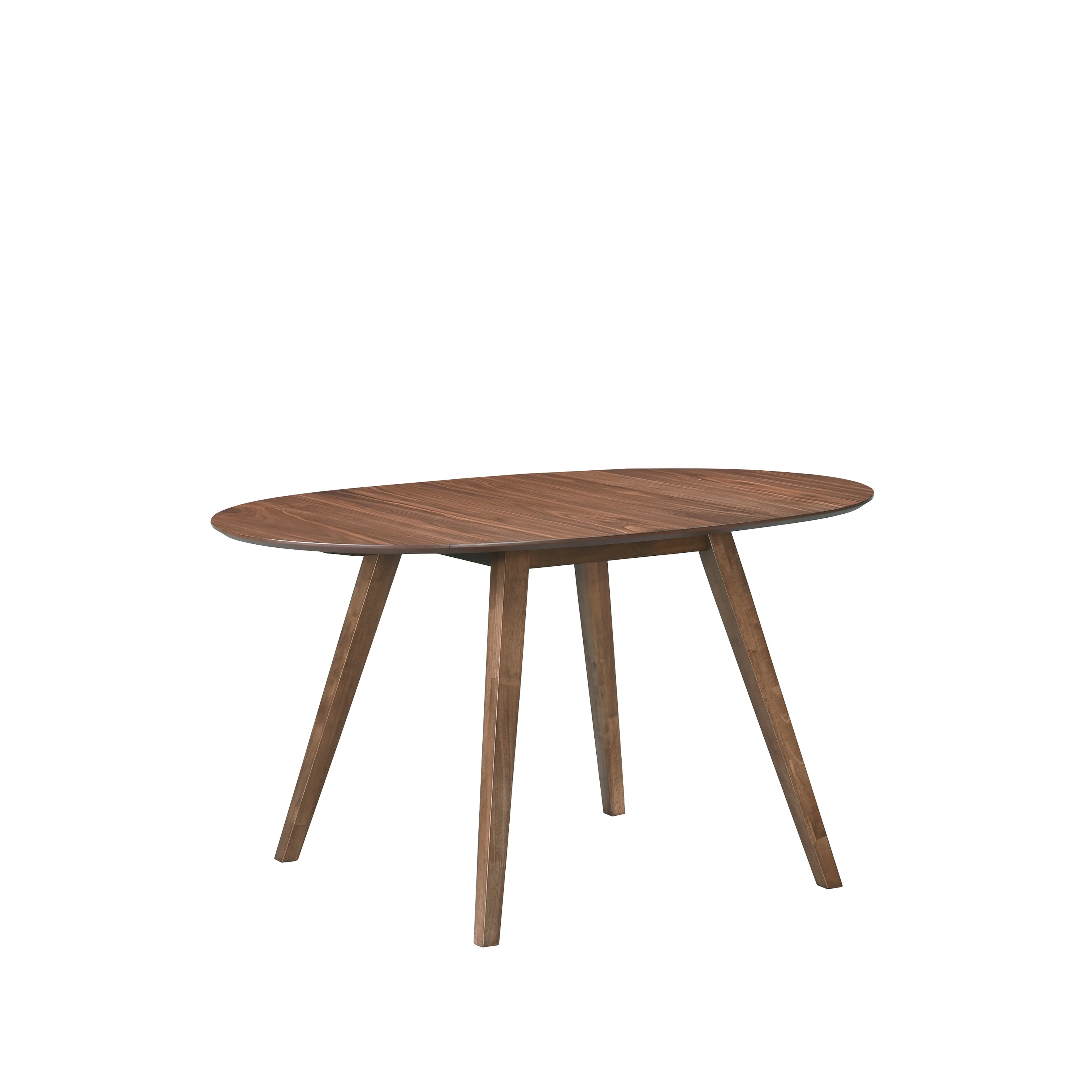 Oscar Oval Drop Leaf Dining Table-Walnut