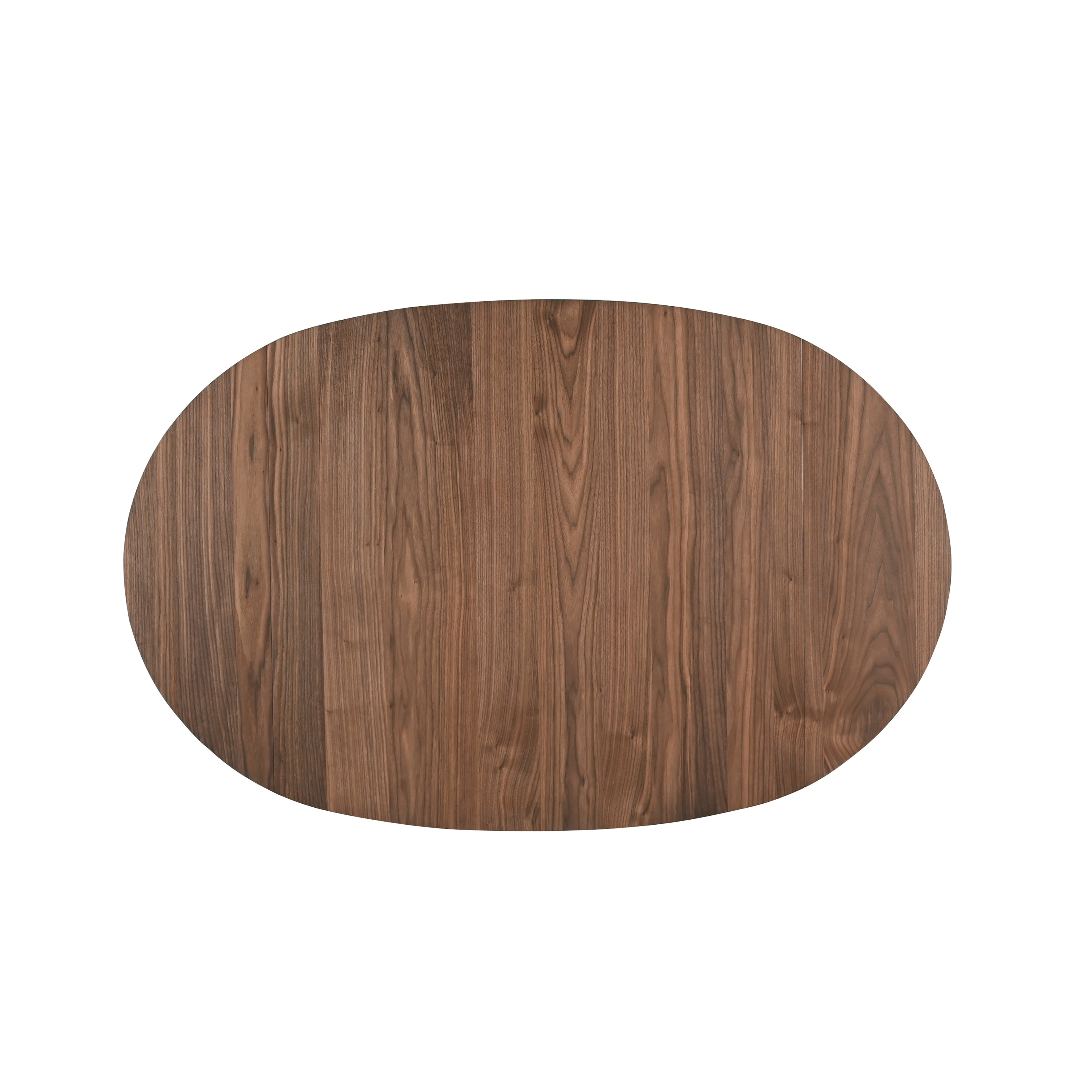 Oscar Oval Drop Leaf Dining Table-Walnut