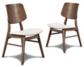Oscar Chair With Natural Cushion-Walnut