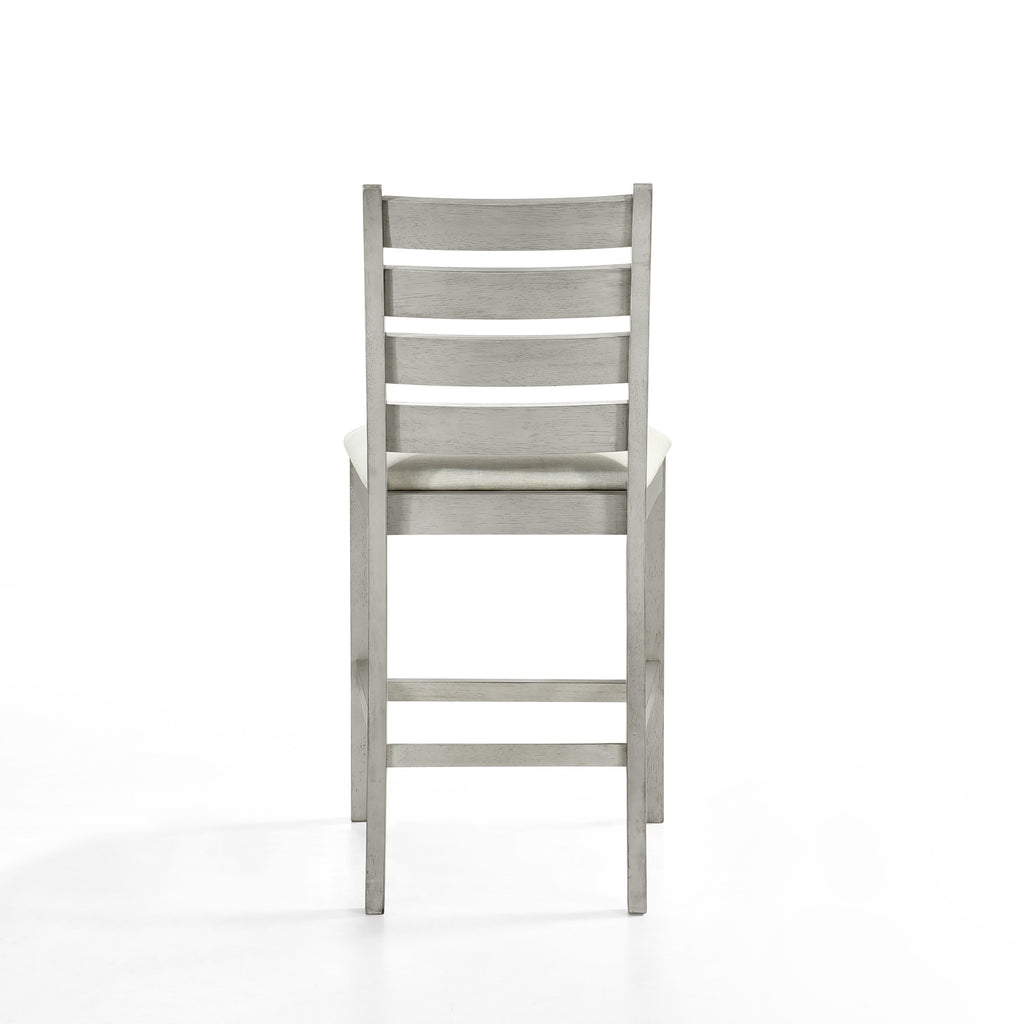 Pascal Ladderback Counter Chair (2 Per Carton)-Driftwood