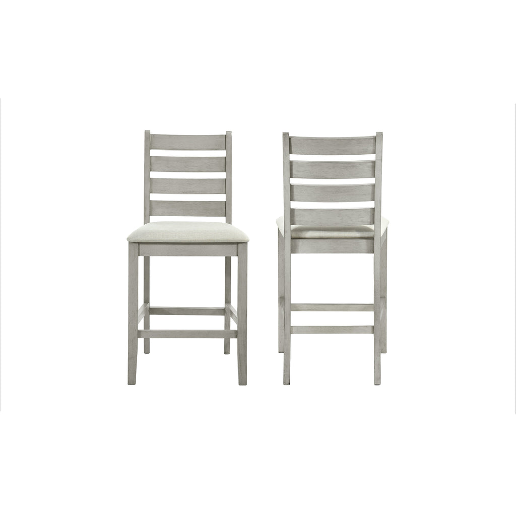 Pascal Ladderback Counter Chair (2 Per Carton)-Driftwood