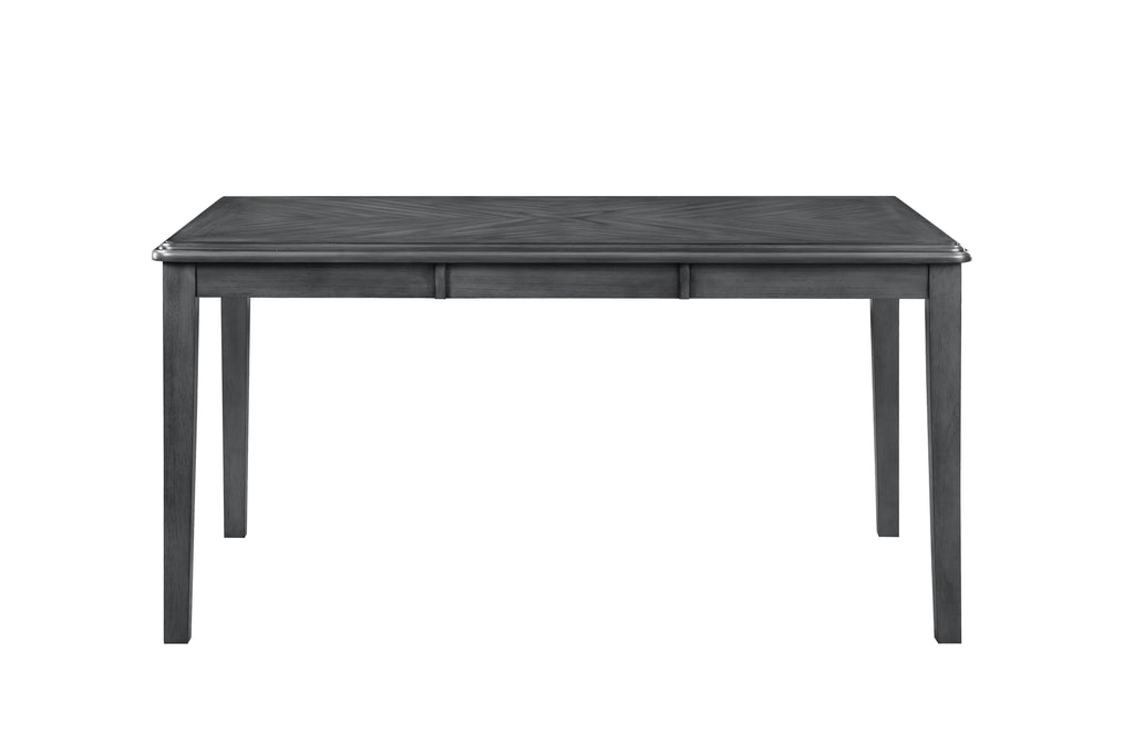 Gia 5 Pc 60" Dining Table & 4 Chairs-Gray
