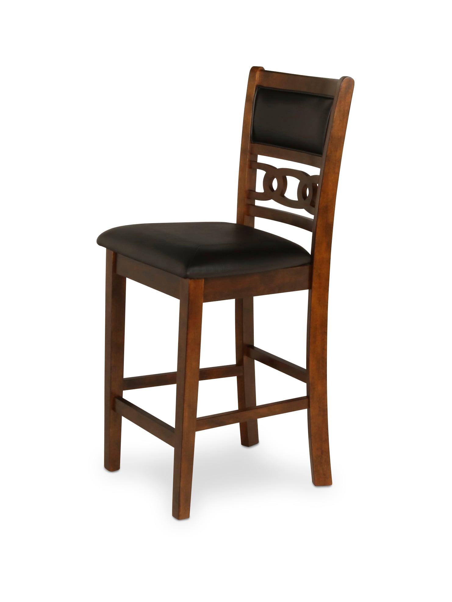 Gia 3 Pc 30" Storage Counter Table & 2 Chairs-Brown