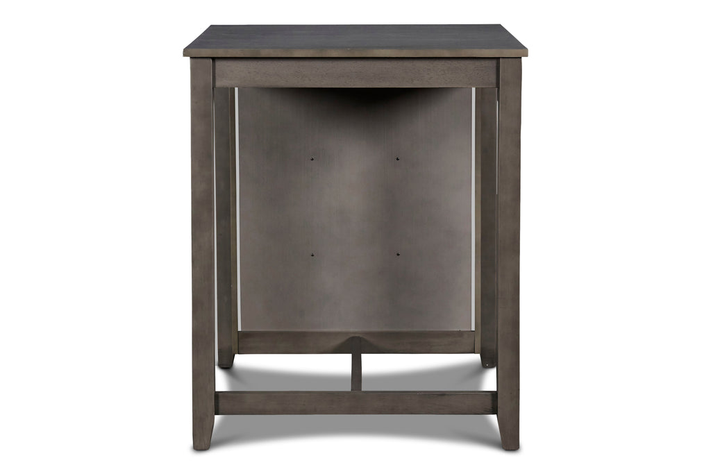 Gia 3 Pc 30" Storage Counter Table & 2 Chairs-Gray