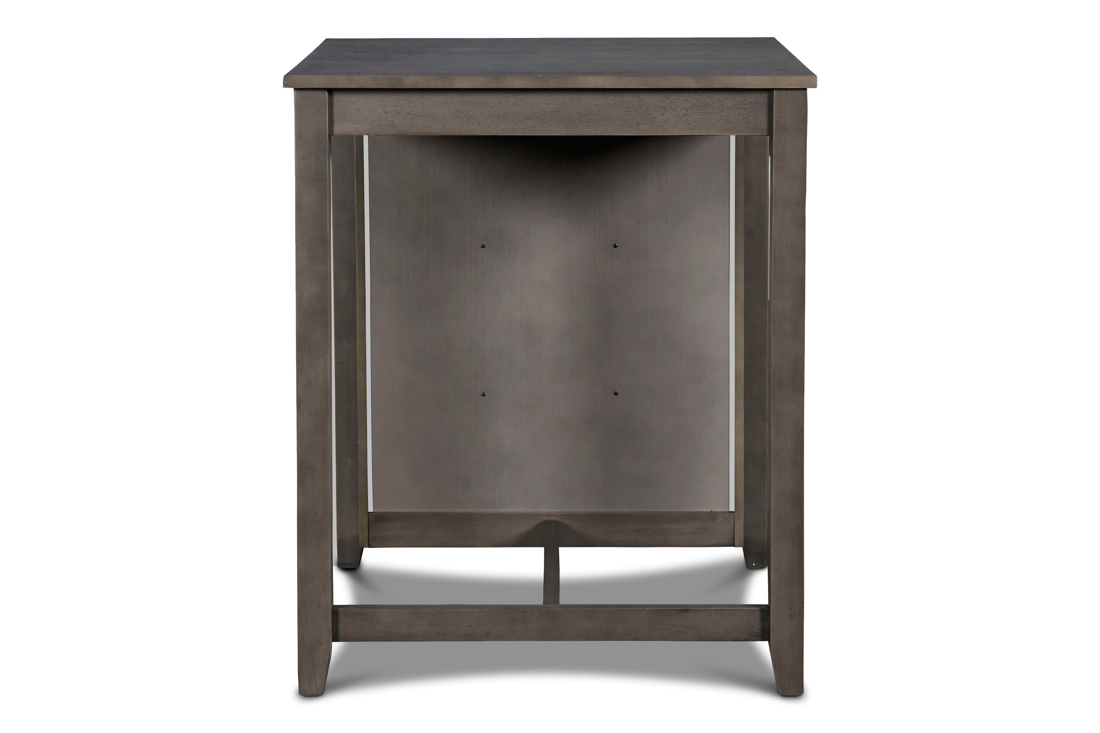 Gia 3 Pc 30" Storage Counter Table & 2 Chairs-Gray