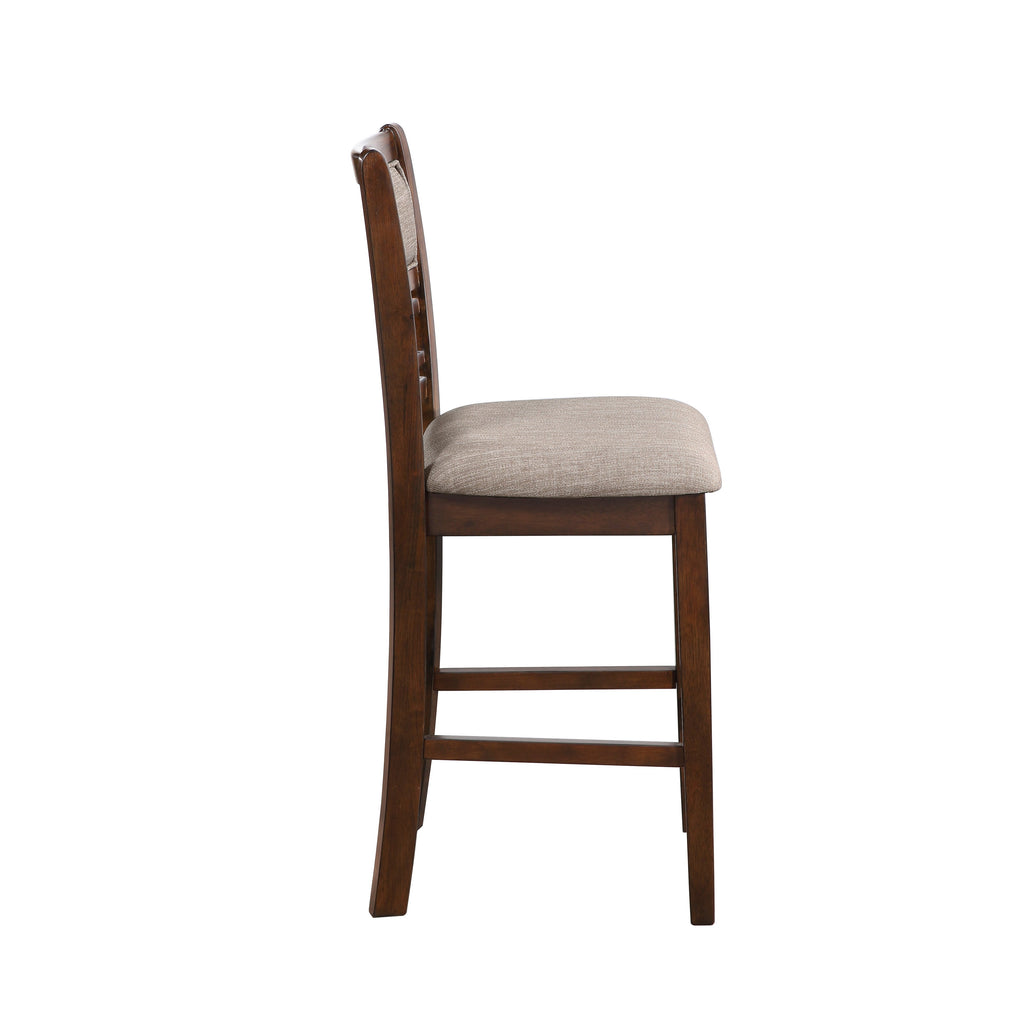 Gia 3 Pc 42" Counter Drop Leaf Table & 2 Chairs-Cherry