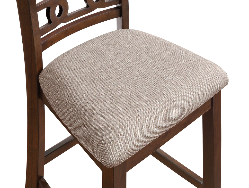 Gia 3 Pc 42" Counter Drop Leaf Table & 2 Chairs-Cherry