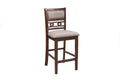 Gia 5 Pc 42" Square Counter Table & 4 Chairs-Cherry