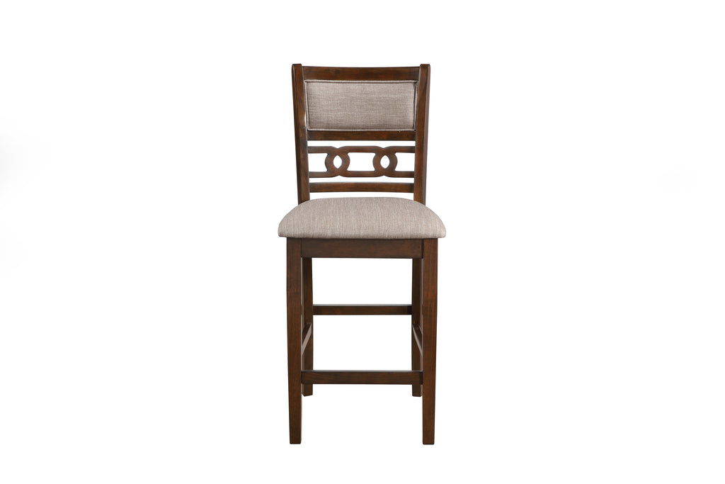 Gia 5 Pc 42" Square Counter Table & 4 Chairs-Cherry