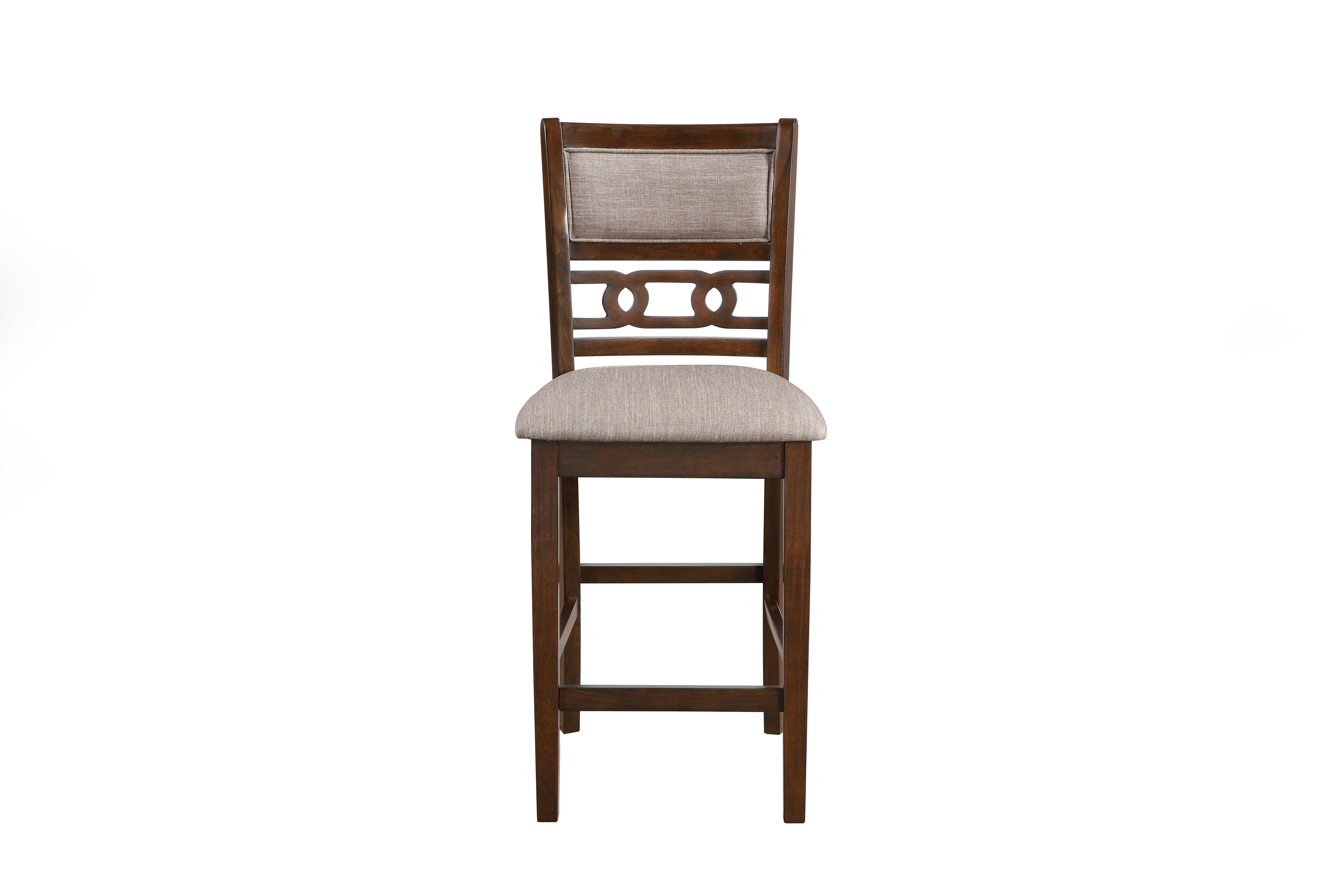 Gia 5 Pc 42" Square Counter Table & 4 Chairs-Cherry
