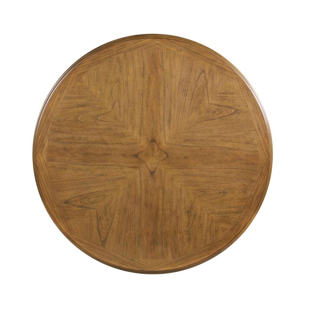 Cori Round Dining 5 Pc Set-Bisque/Brown