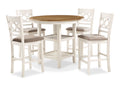 Cori Counter 5 Pc Set-Bisque/Brown