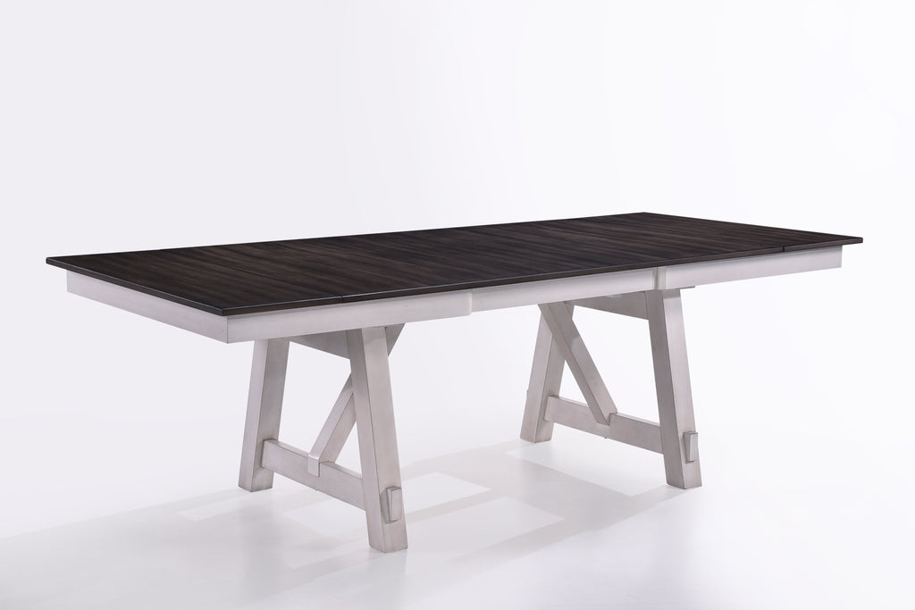 Maisie -White/Brown Dining Table