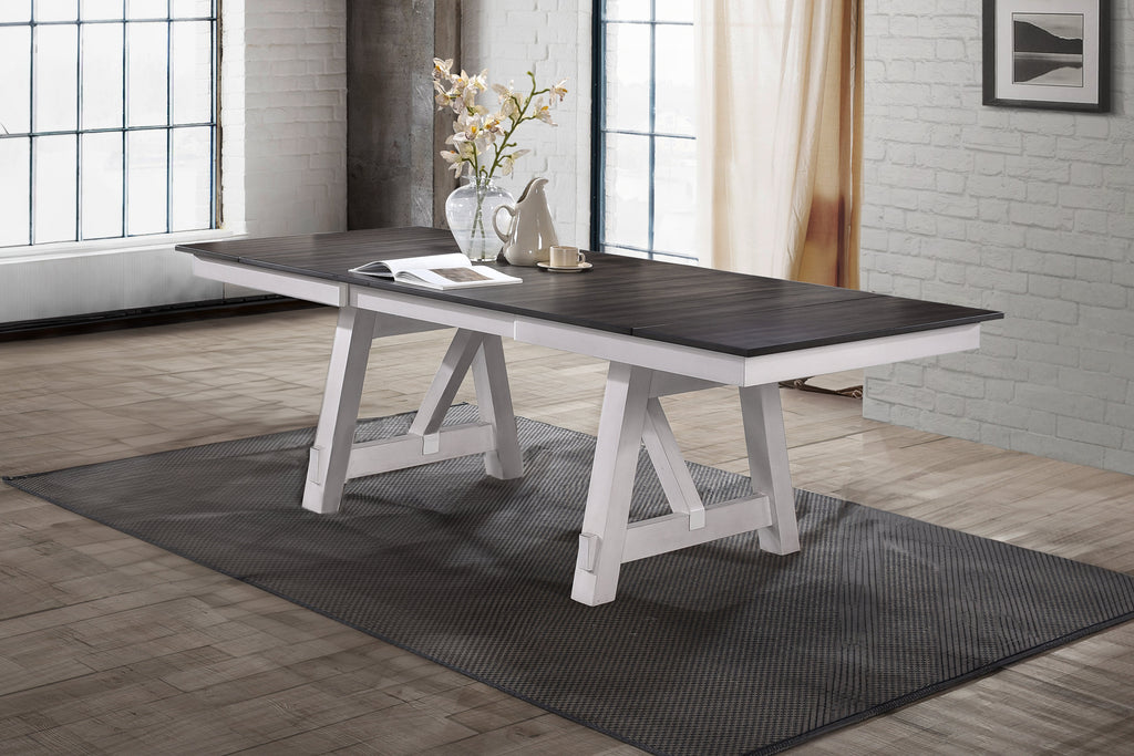 Maisie -White/Brown Dining Table