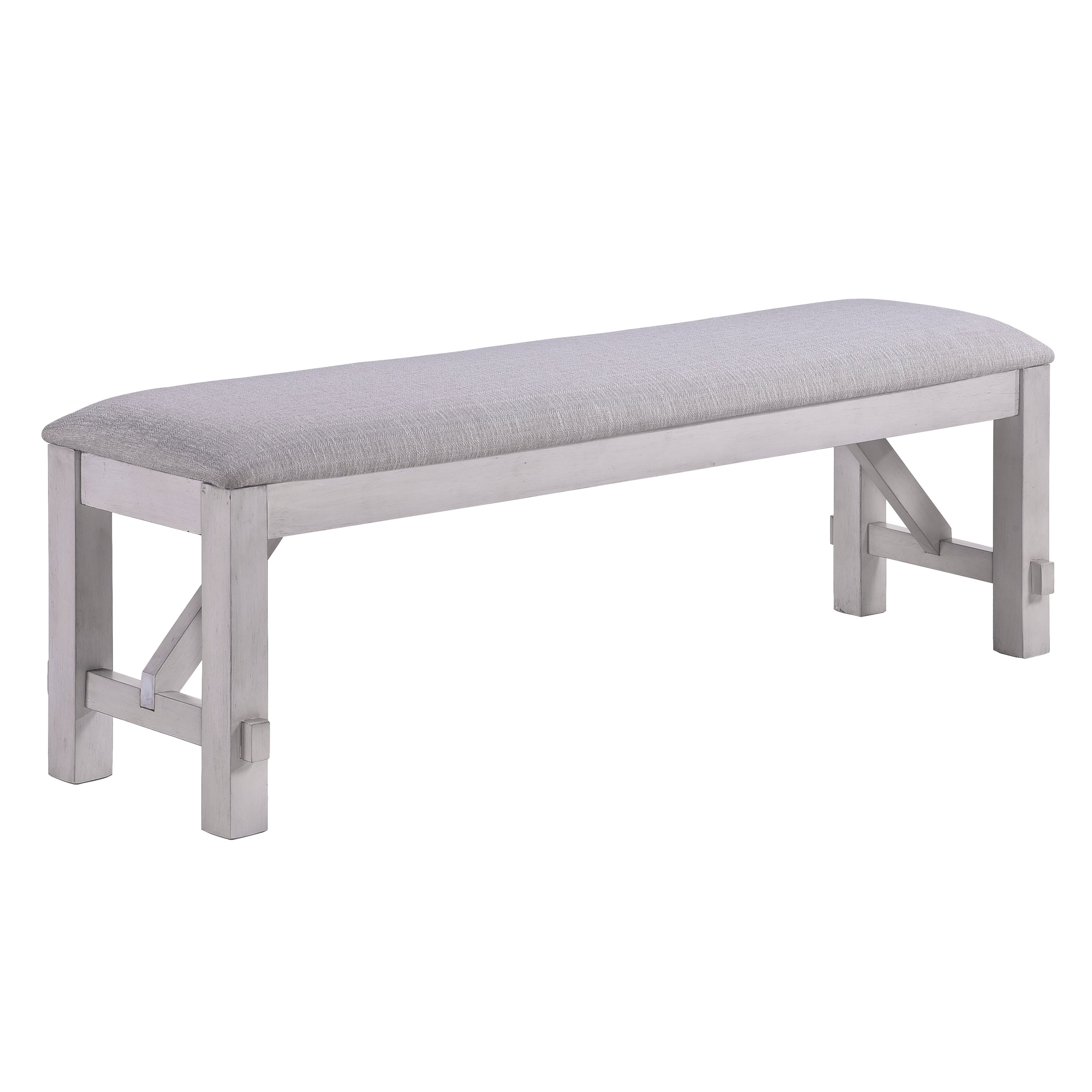 Maisie Bench-White/ Brown
