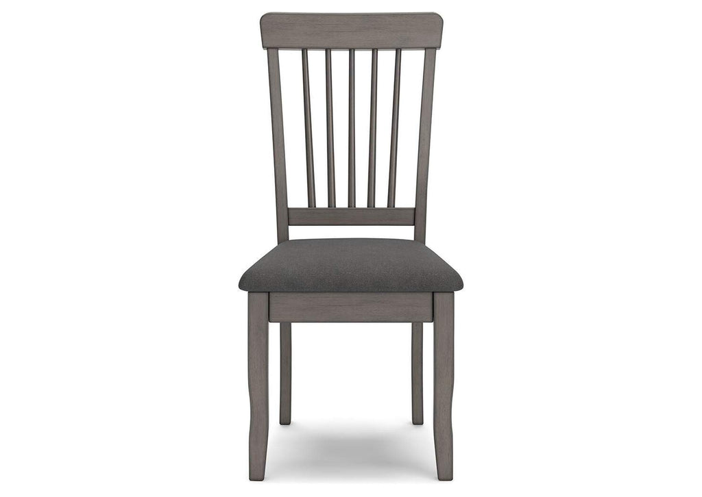 Shullden Extendable Dining Table and 4 Chairs front view
