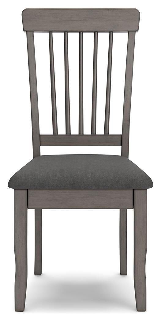 Shullden Dining Chair in Gray, front view