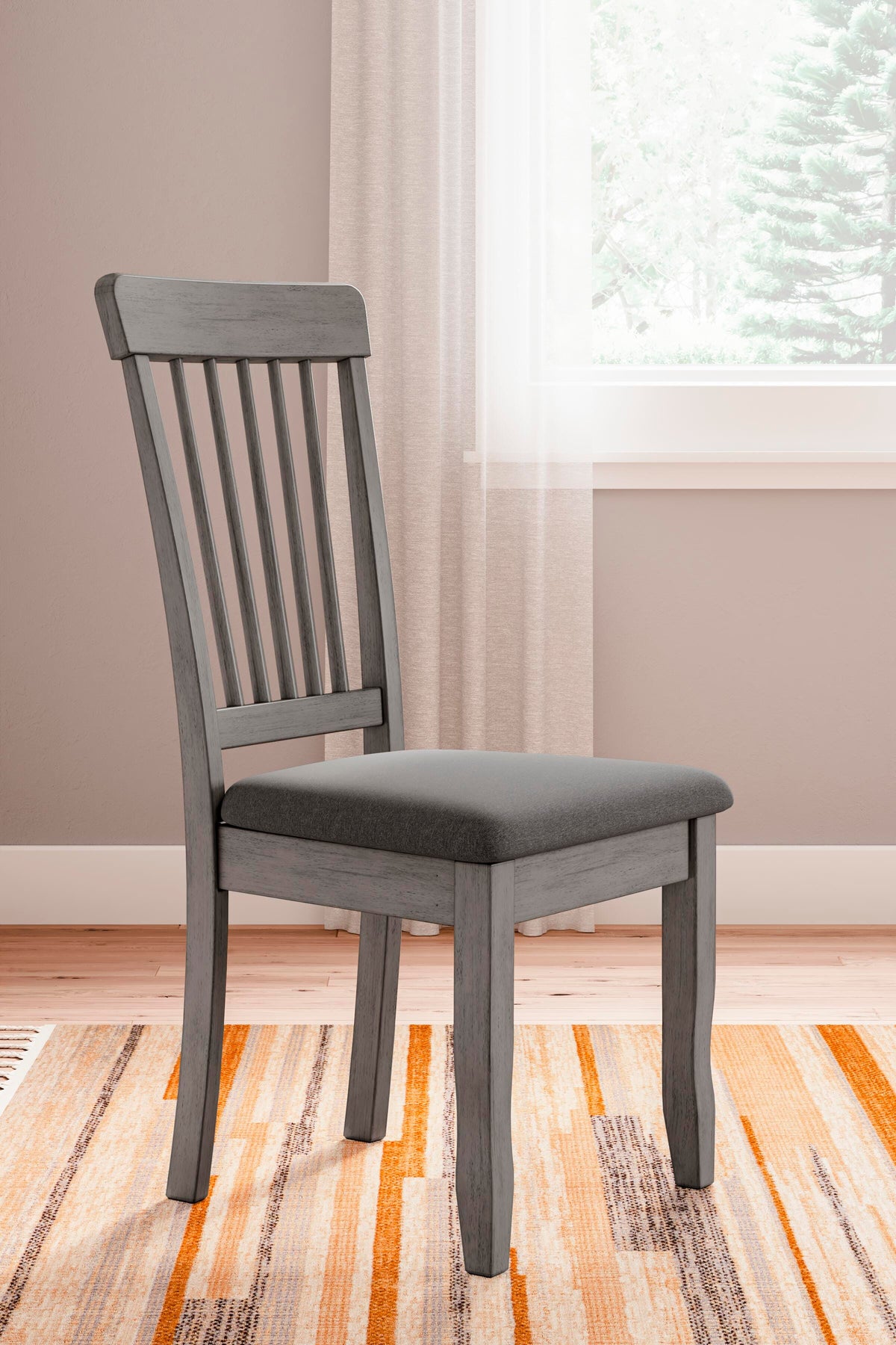 Shullden Dining Chair in Gray, alternate view 3