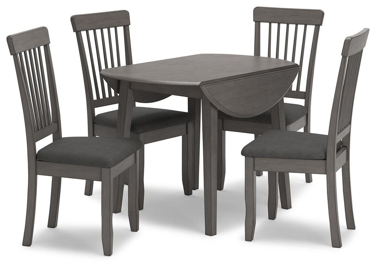 Shullden Drop Leaf Dining Table in Gray, alternate view 8