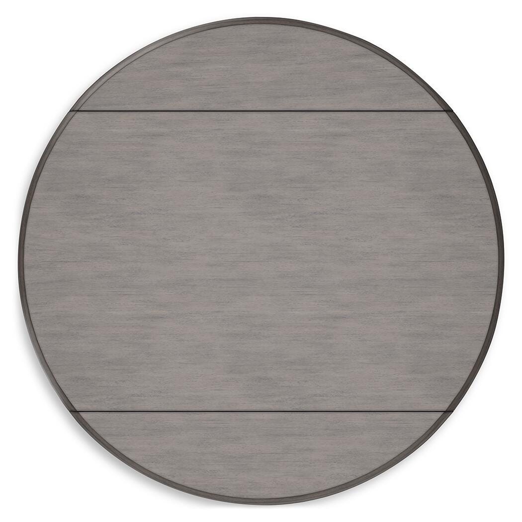 Shullden Drop Leaf Dining Table in Gray, top view