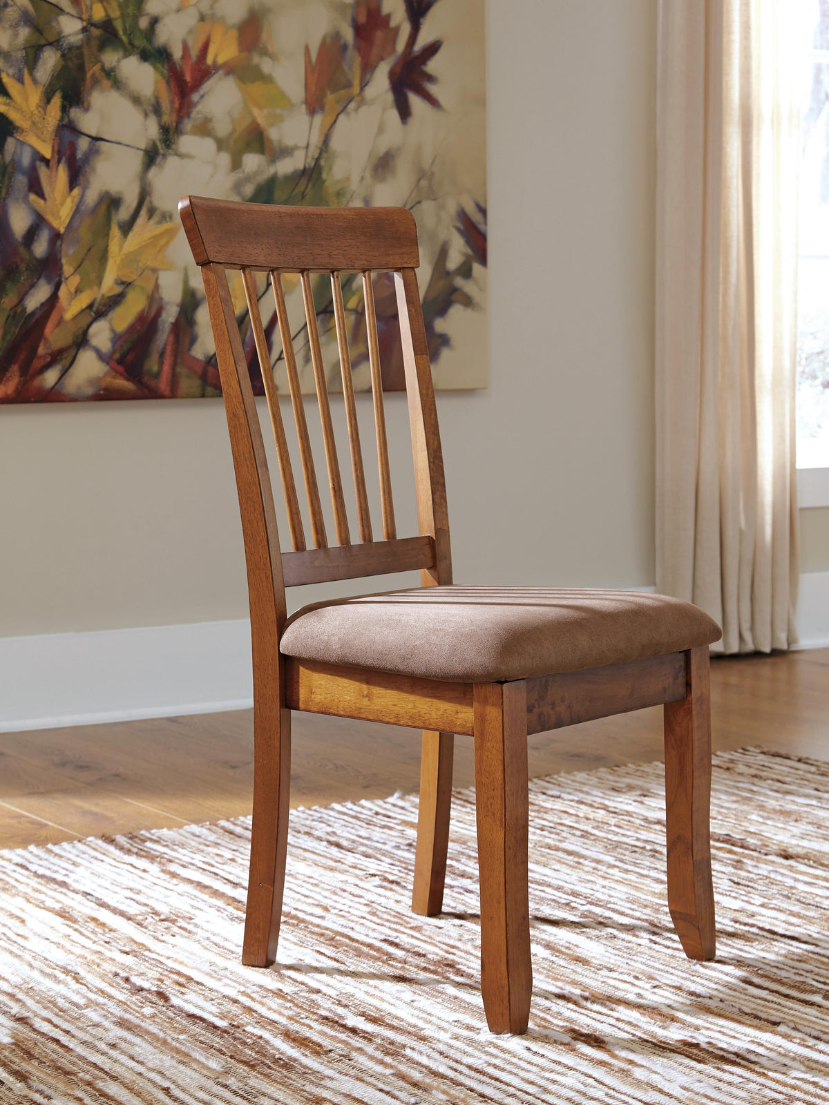 Berringer Dining Chair in Rustic Brown, lifestyle view
