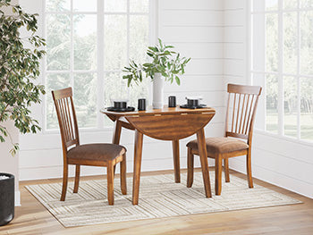 Berringer Dining Drop Leaf Table in Rustic Brown