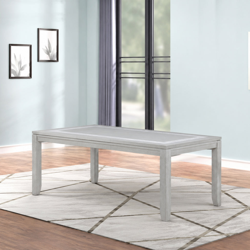 Fiona Rectangle Dining Table-Mist Gray