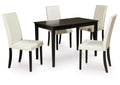 Kimonte Dining Table and 4 Chairs Set