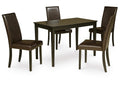 Kimonte Dining Table and 4 Chairs Set