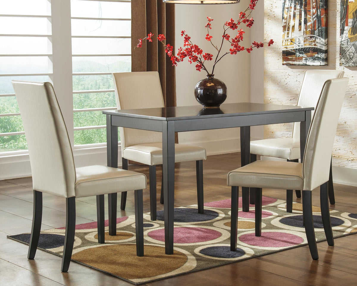 Kimonte Dining Table in Dark Brown, lifestyle view