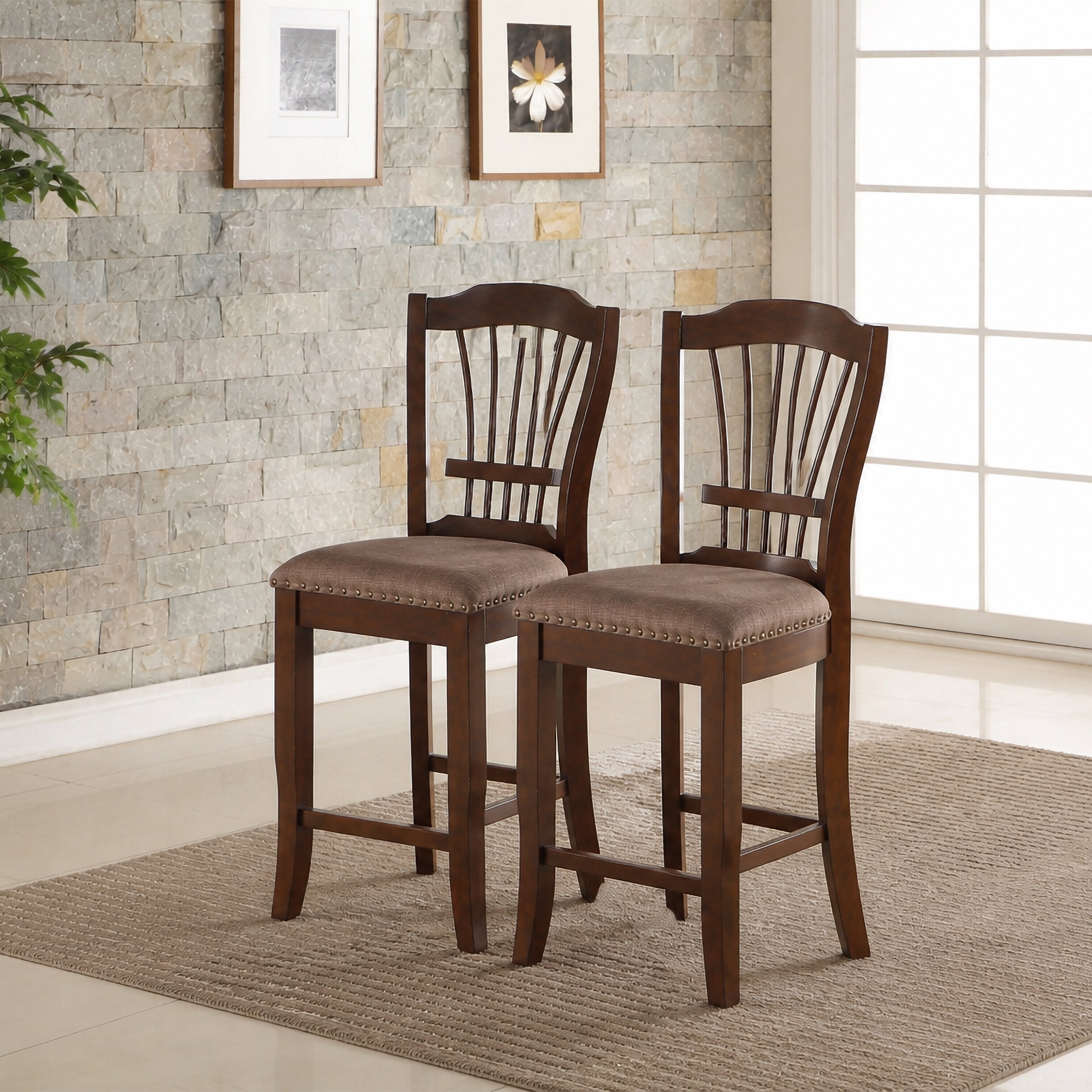 Bixby Counter Chair (2 Per Carton)-Espresso