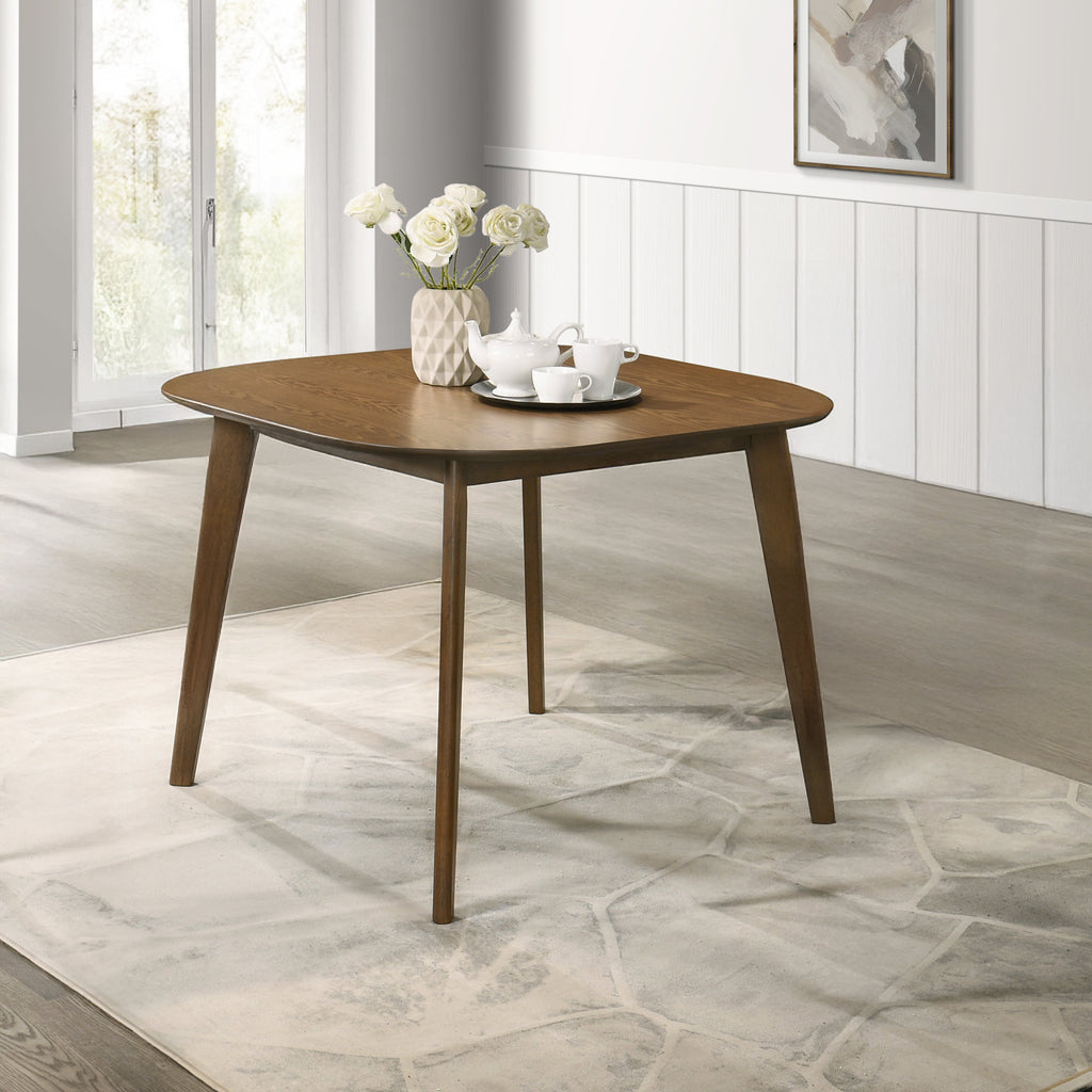 Miller 39" Square Dining Table-Walnut