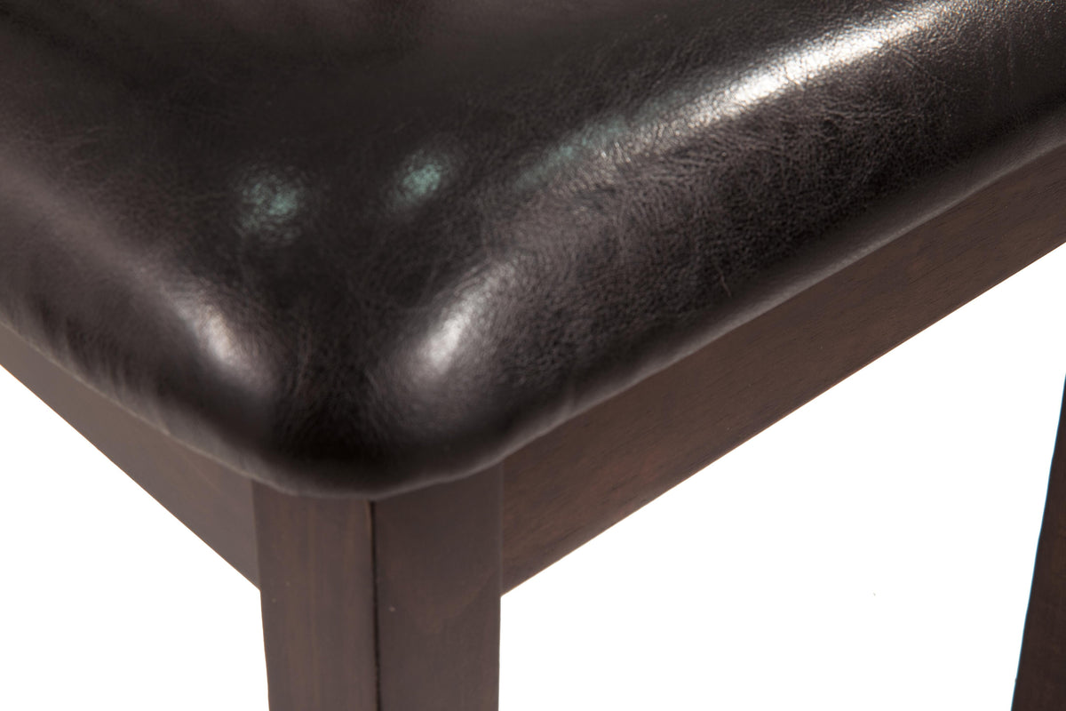Hammis Dining Chair in Dark Brown, detail view