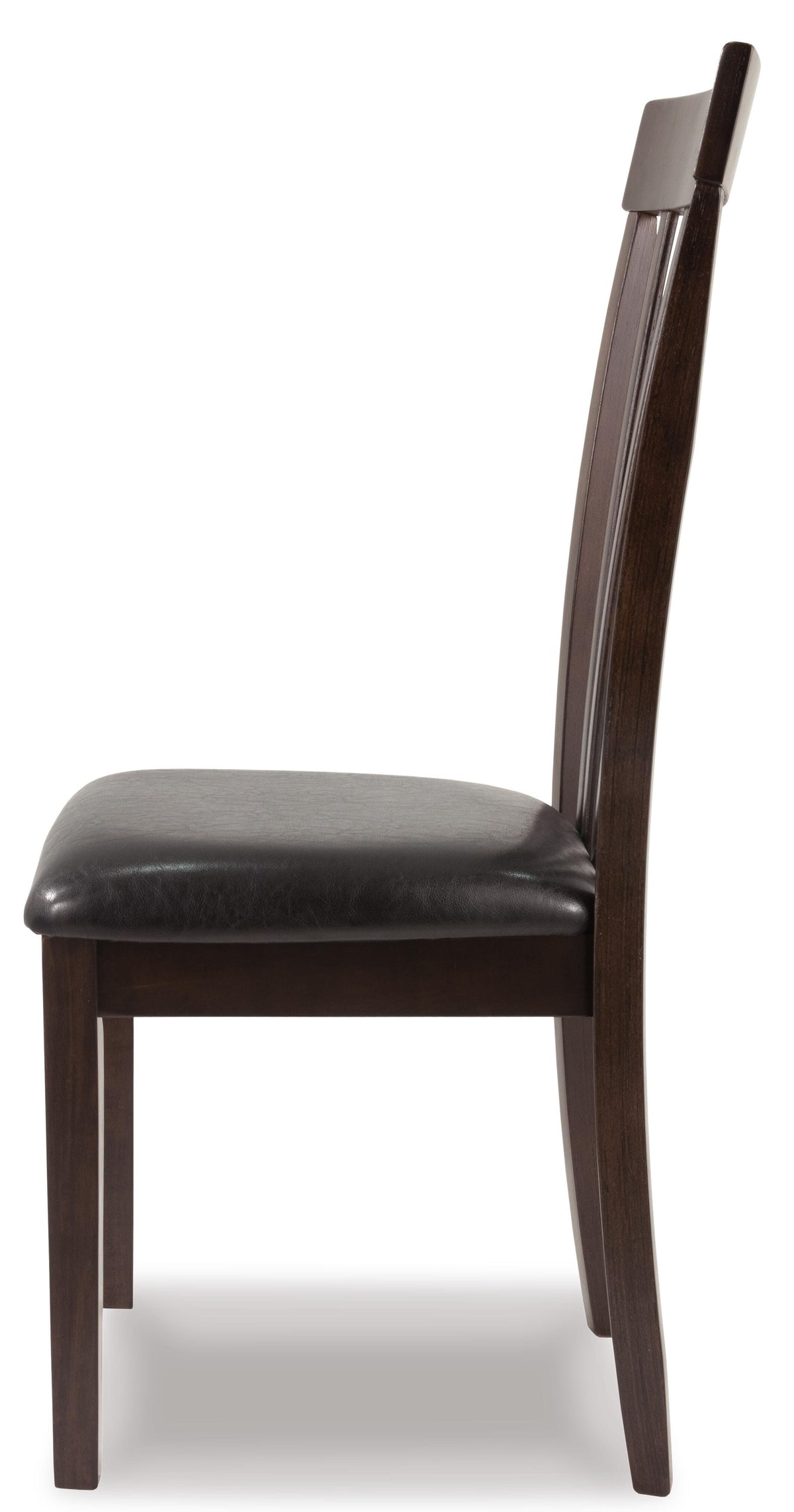 Hammis Dining Chair in Dark Brown, side view
