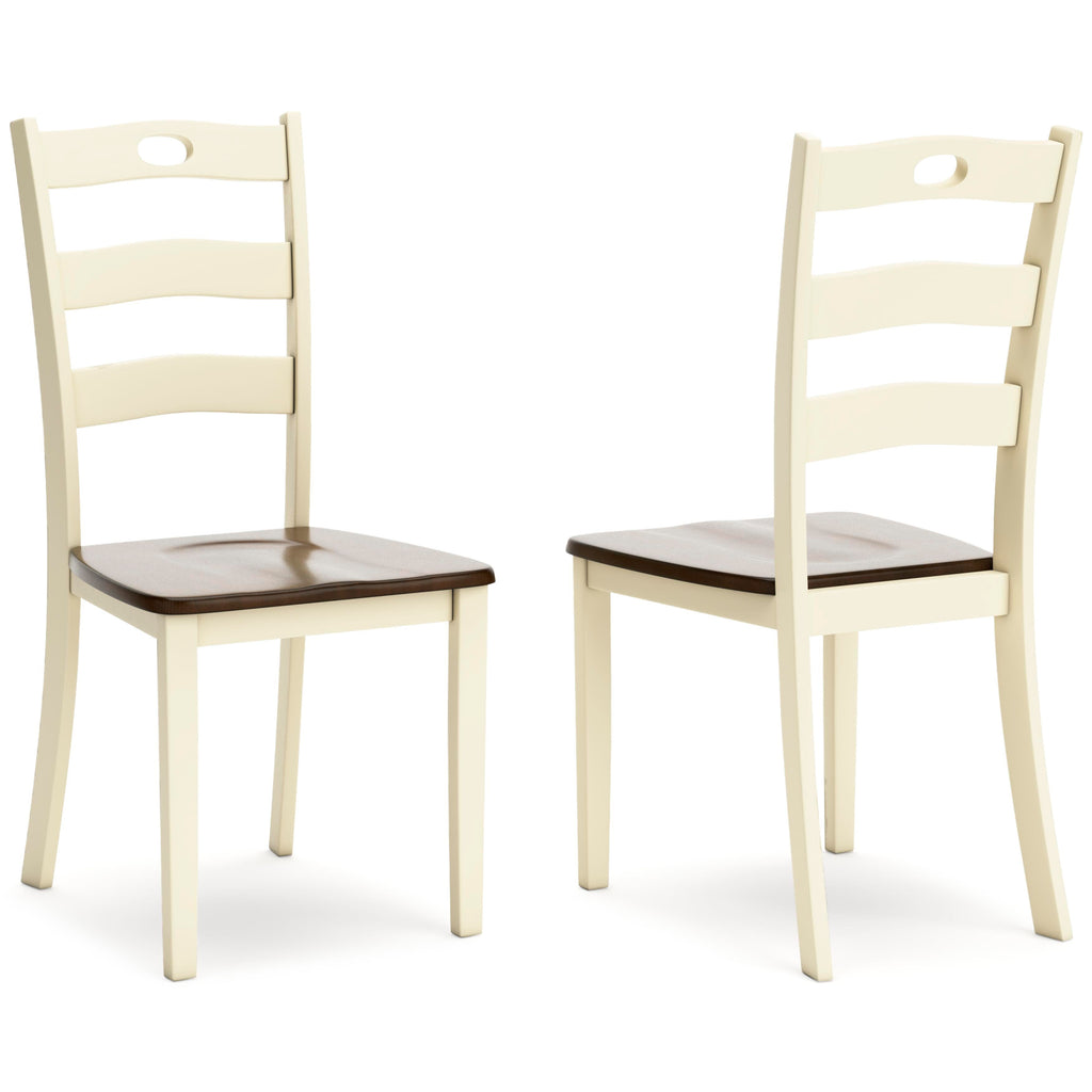 Woodanville Dining Chair in Cream/Brown, alternate view 2