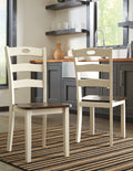 Woodanville Dining Chair in Cream/Brown